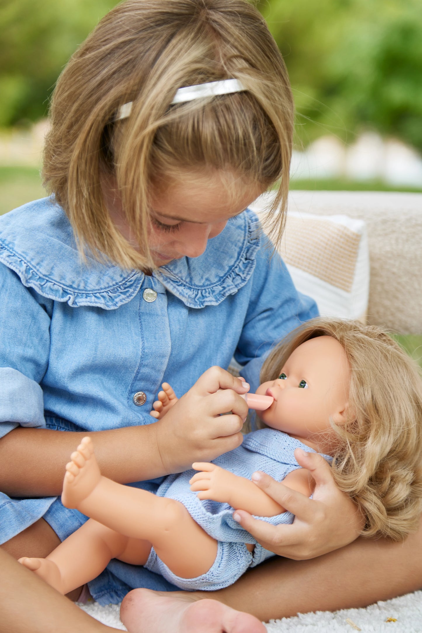 Caucasian Dark Blonde Girl Doll (38cm)