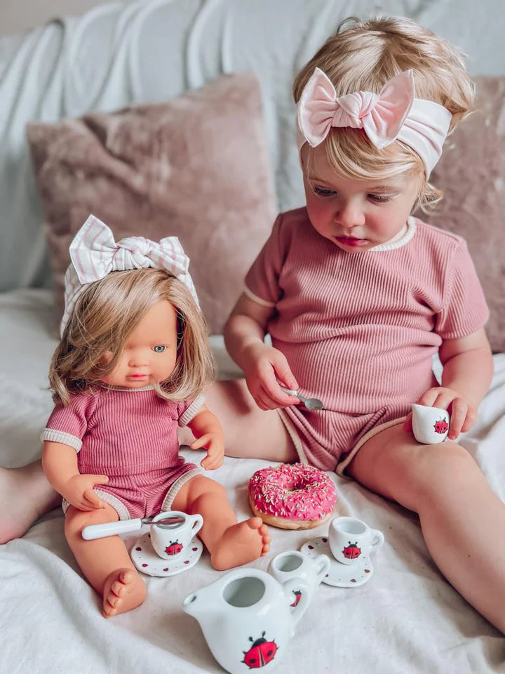 Caucasian Dark Blonde Girl Doll (38cm)