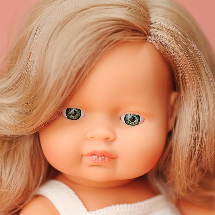 Caucasian Dark Blonde Girl Doll (38cm)