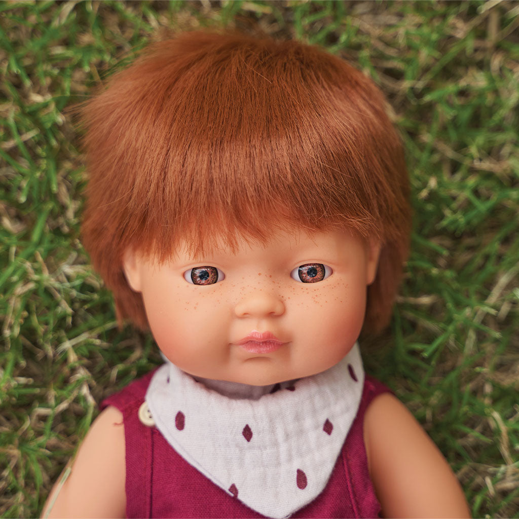 Caucasian Red-Haired Boy Doll (38cm)