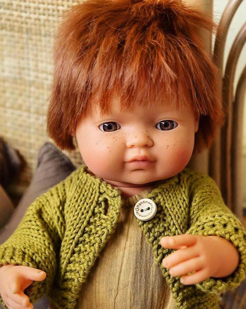 Caucasian Red-Haired Boy Doll (38cm)