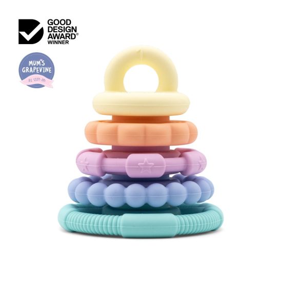 Rainbow Silicone Stacker & Teether