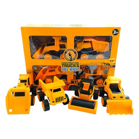 Construction Trucks 4 Piece Set