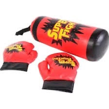 Kids’ Super Fighter Punching Bag Set