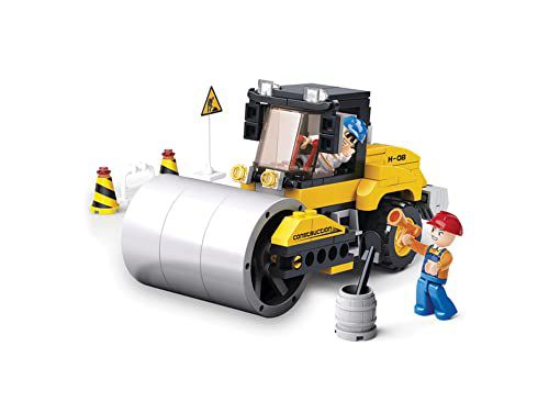 Construction Steam Roller Building Blocks Set (171 Pieces)