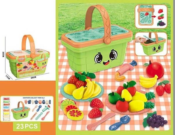 Magic Dough Fruit Basket Play Dough Set