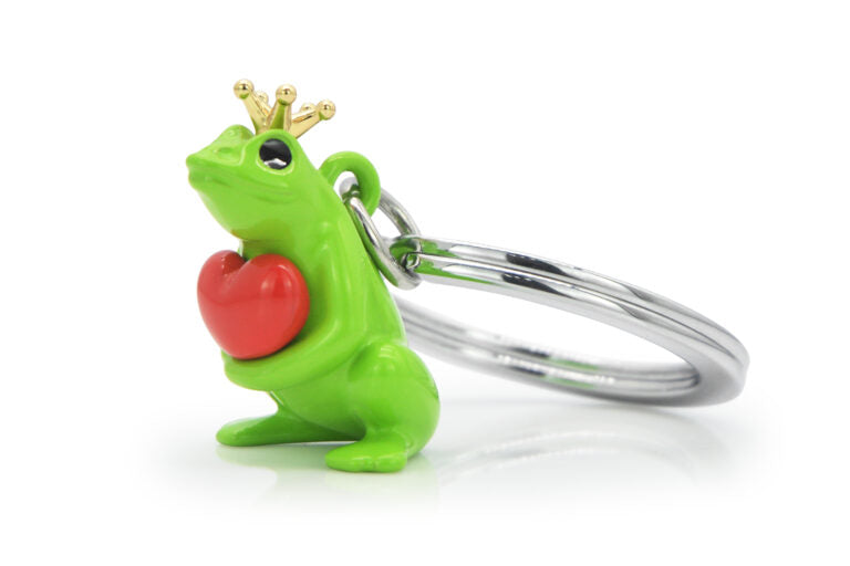 Stainless Steel Keyring - Prince Frog