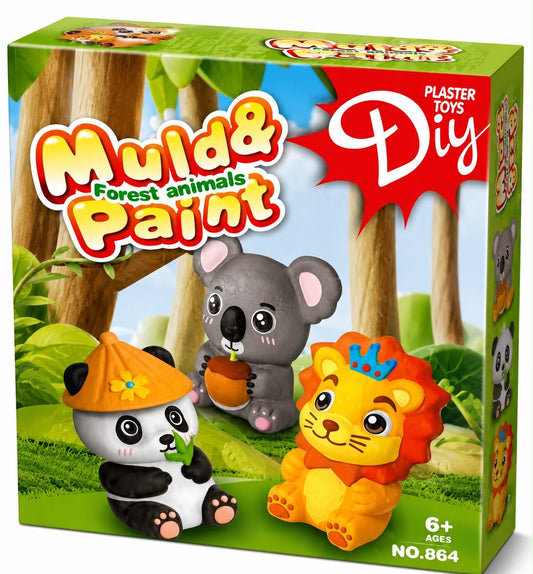 DIY Mould & Paint - Forest Animals