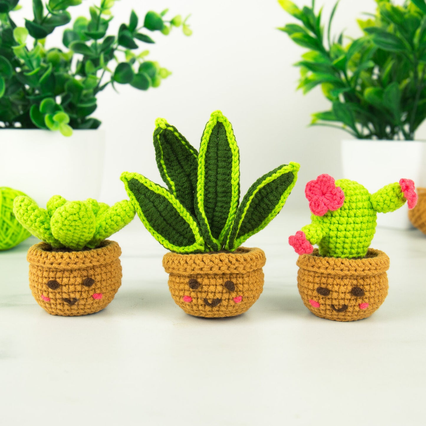Mini Houseplants Crochet Kit