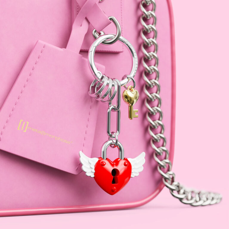 Stainless Steel Keyring - Love Lock