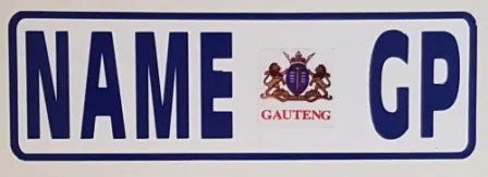 Personalised Mini Number Plate