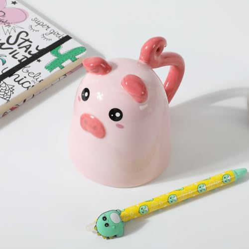 Piggy Ceramic Up & Down Mug