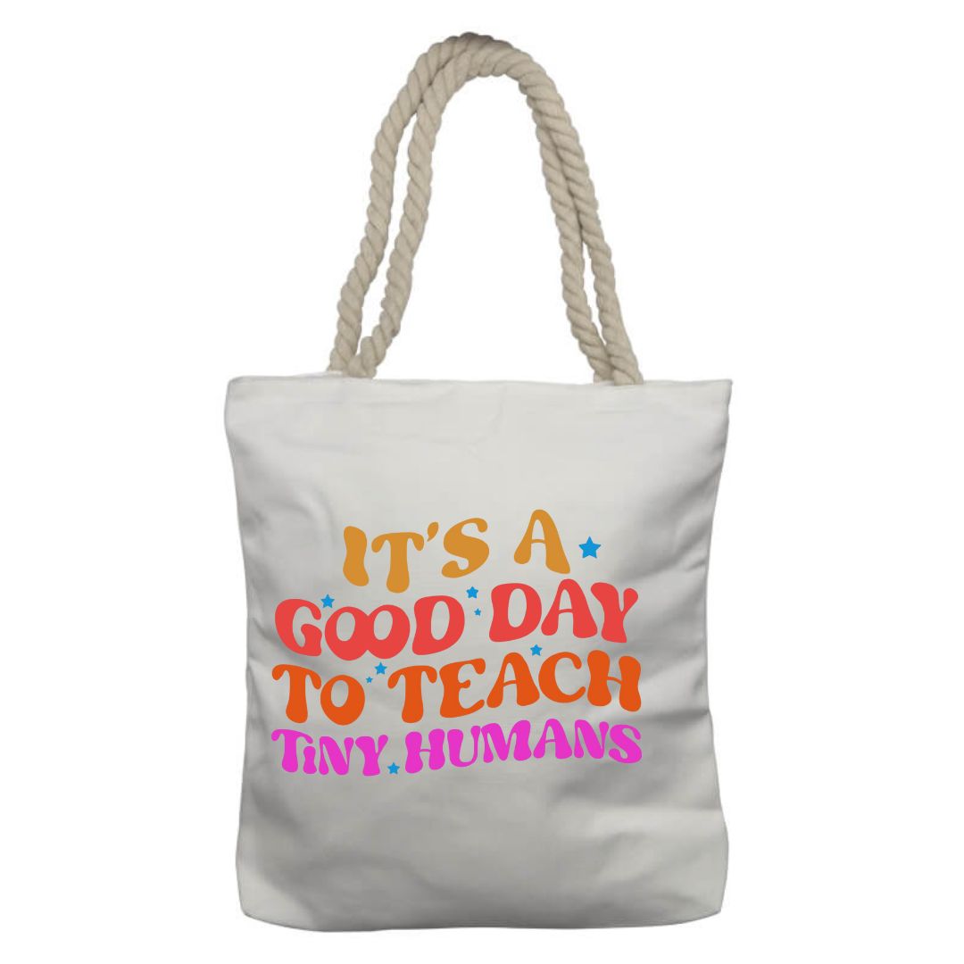 Personalised Teacher-Themed Rope Bag