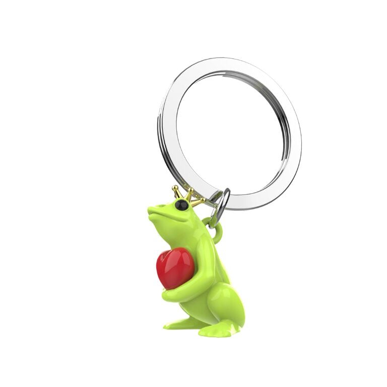 Stainless Steel Keyring - Prince Frog