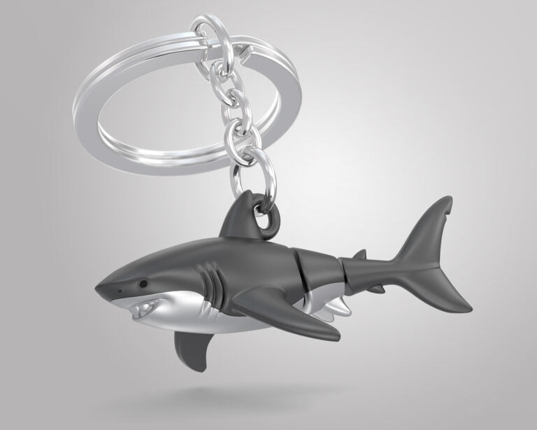 Stainless Steel Keyring - Shark