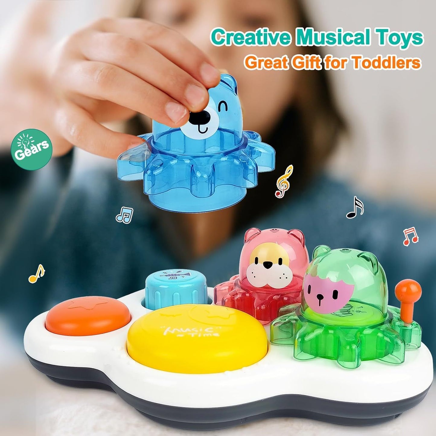 Interactive Musical Drum with Gears