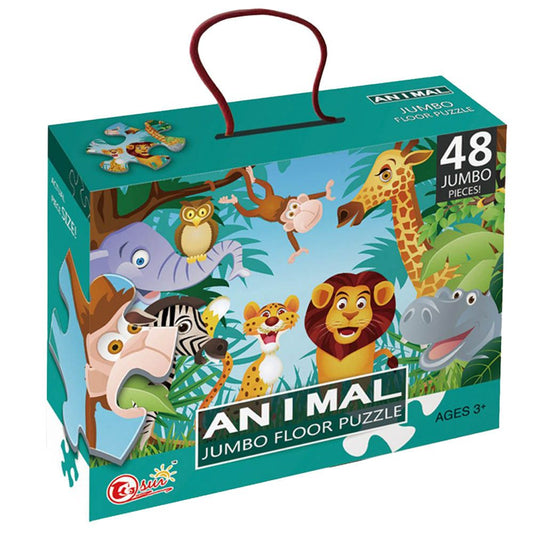 Animals Jumbo Floor Puzzle (48 Pieces)