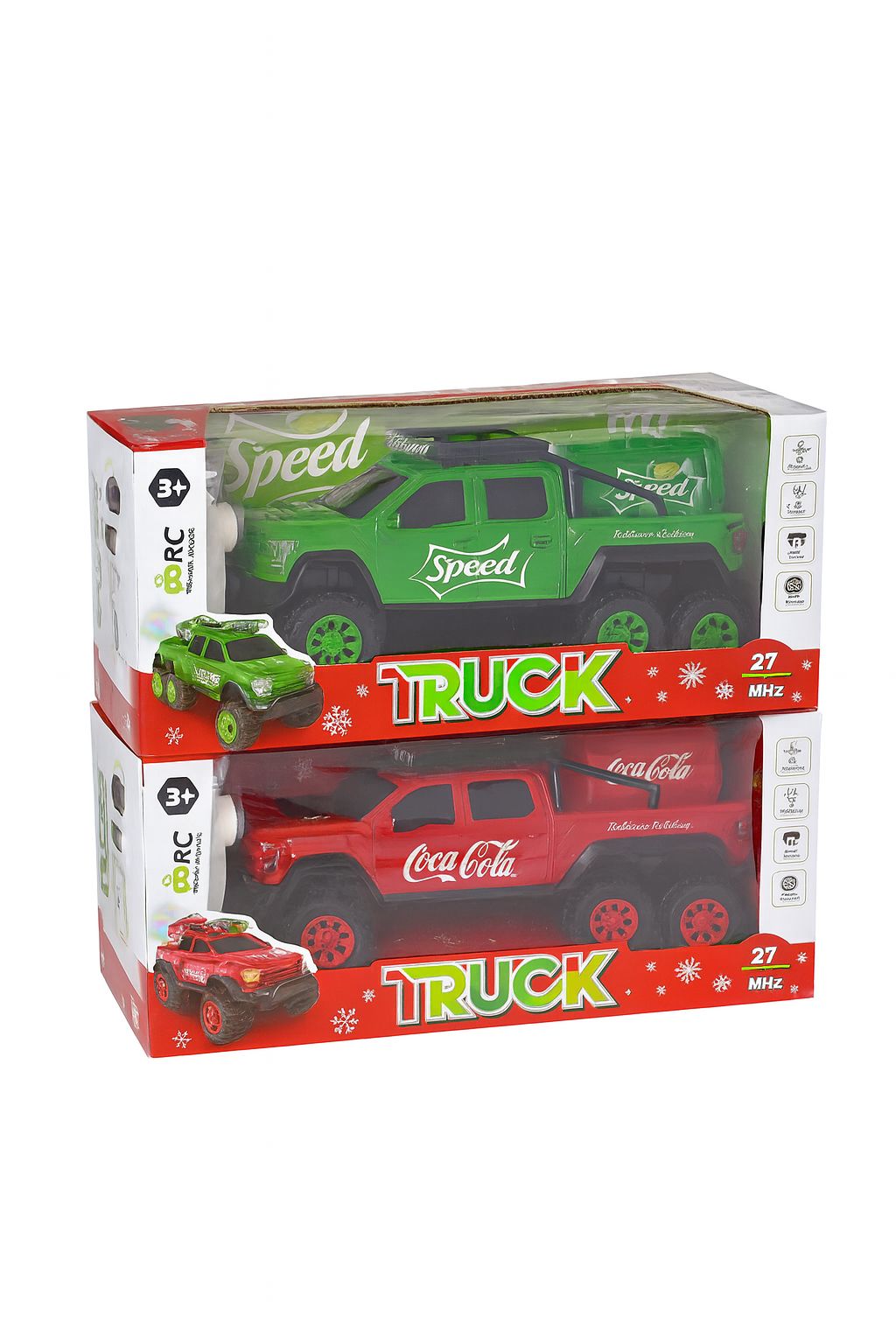 Remote Controlled (RC) 6-Wheel Monster Truck