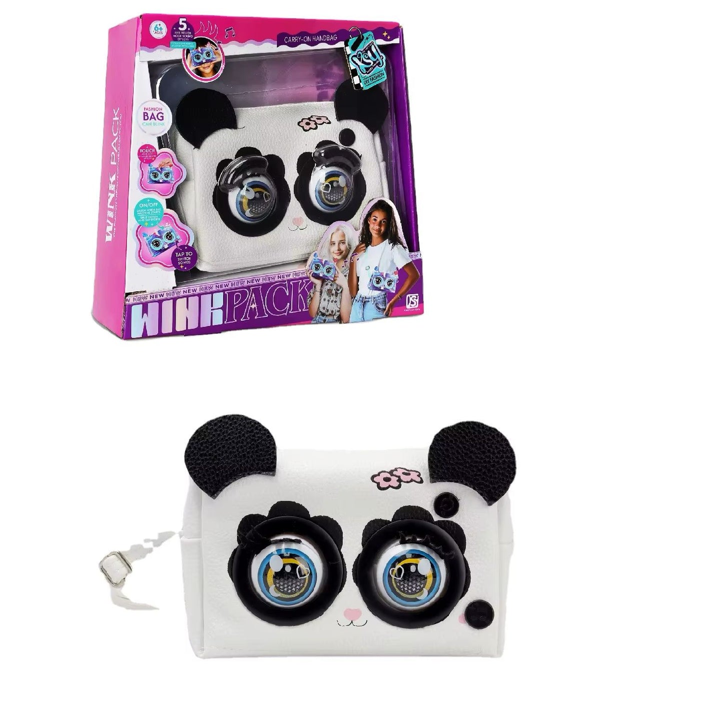 Interactive Wink Panda Bag