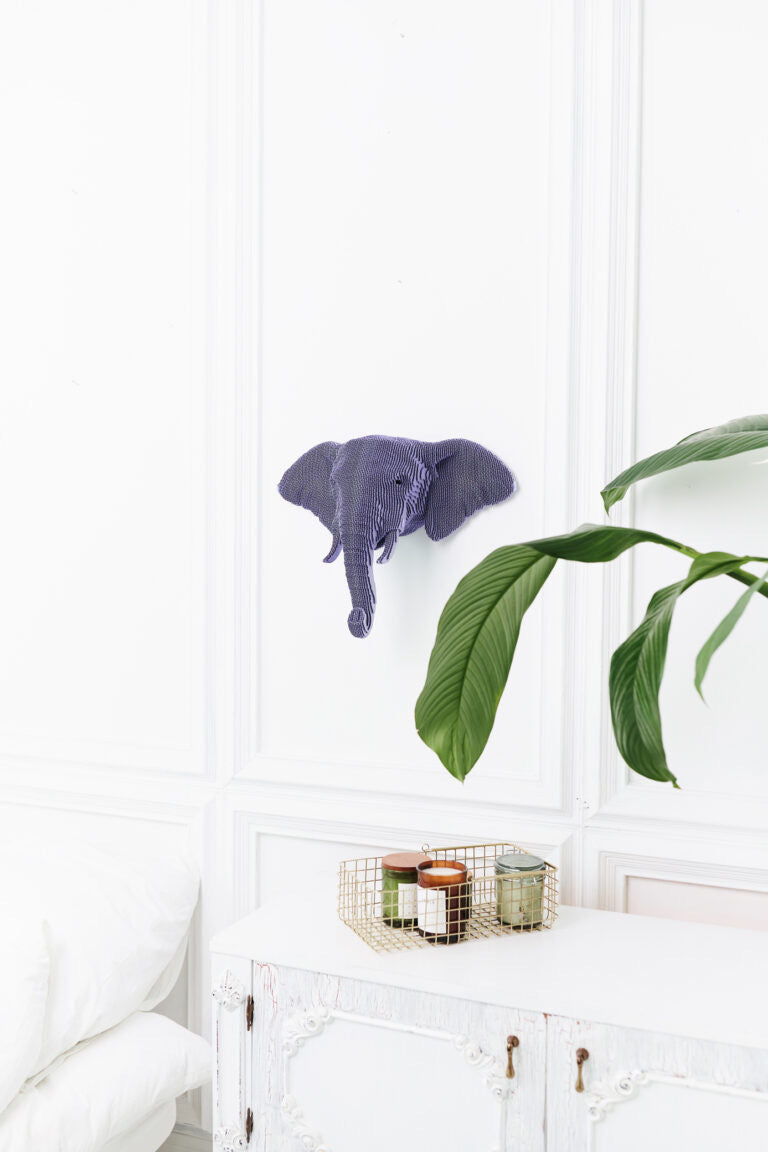 3D Wall Mountable Elephant Cardboard Structure Puzzle