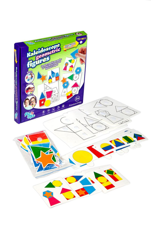 3D Kaleidoscope Geometric Figures Learning Activity Pack