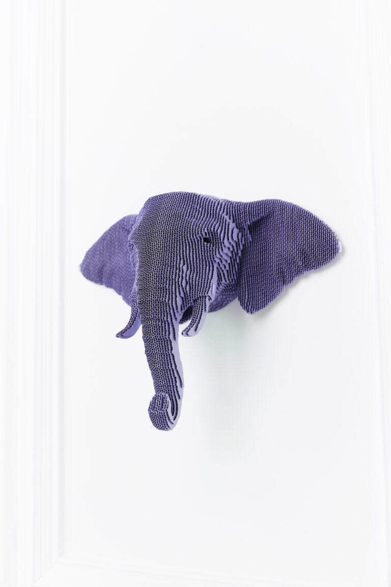 3D Wall Mountable Elephant Cardboard Structure Puzzle
