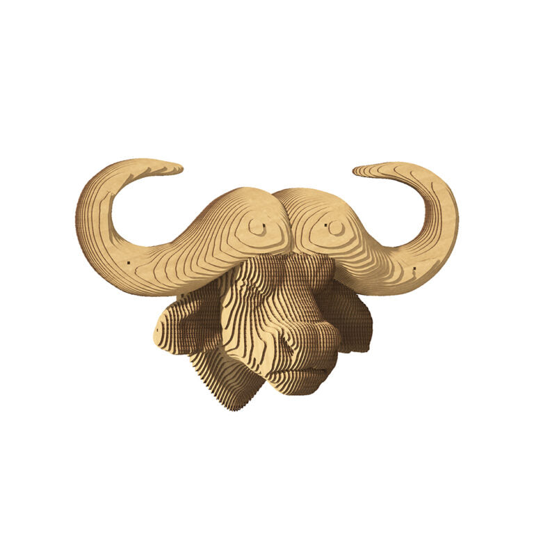 3D Wall Mountable Buffalo Cardboard Structure Puzzle