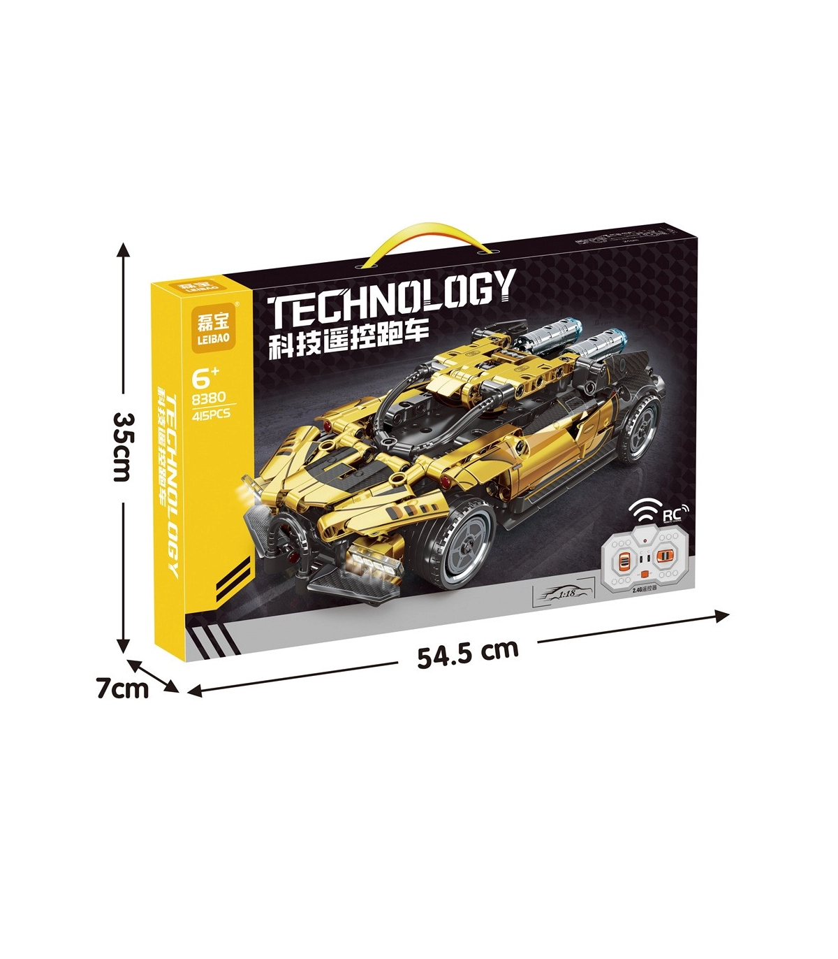 415-Piece Remote-Controlled Technology Super Car