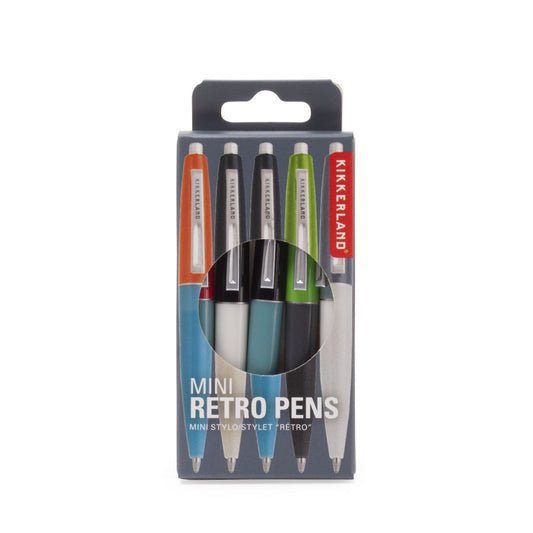 Mini Retro Pens (Set of 5)