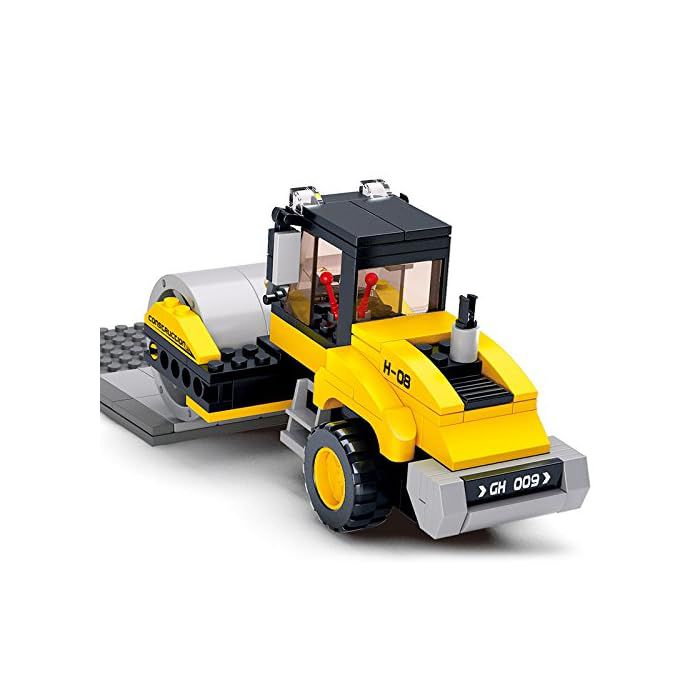 Construction Steam Roller Building Blocks Set (171 Pieces)