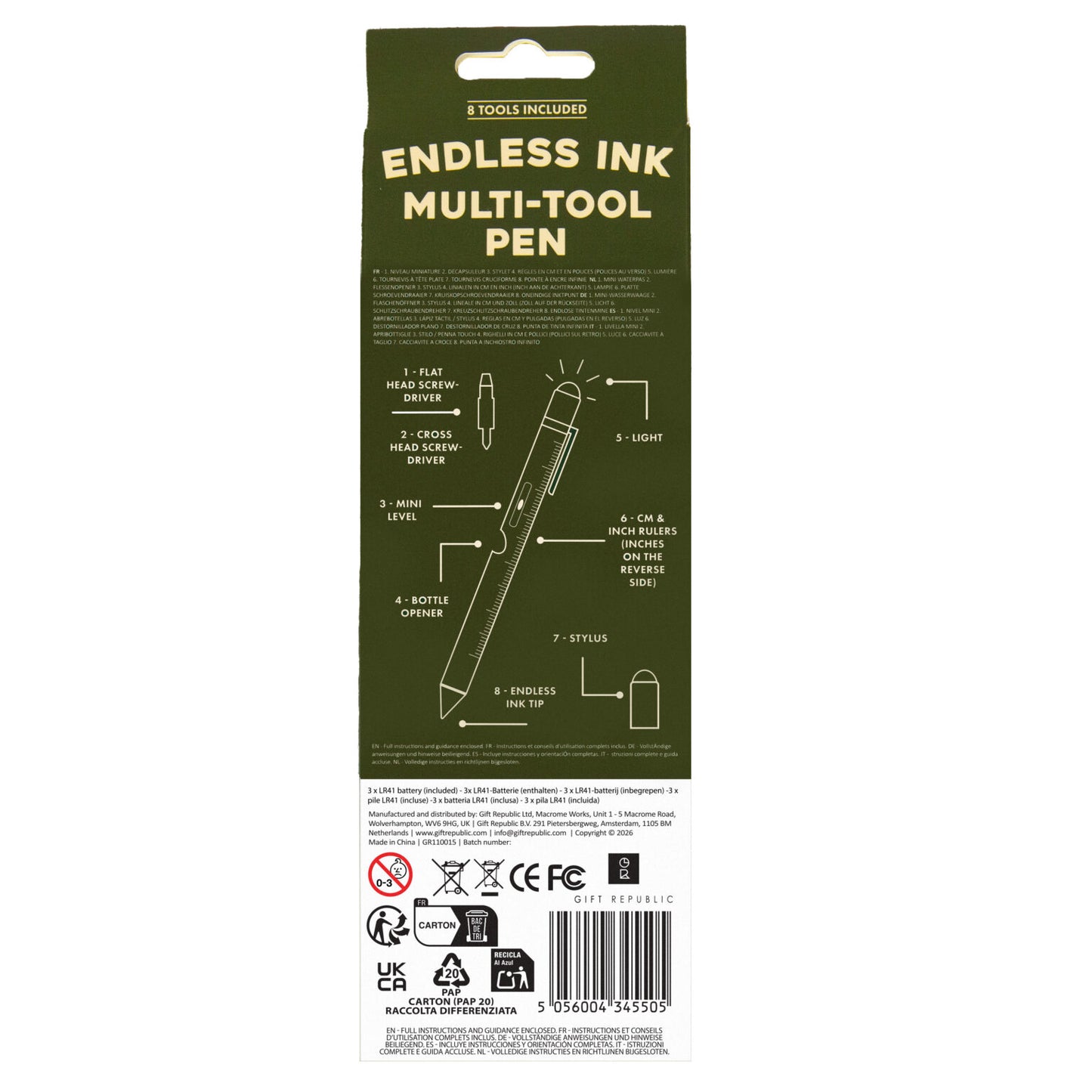 Endless Ink Multi-Tool Pen