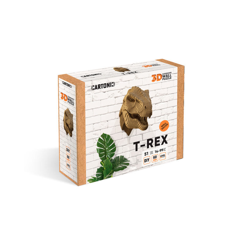 3D Wall Mountable Dinosaur Cardboard Structure Puzzle