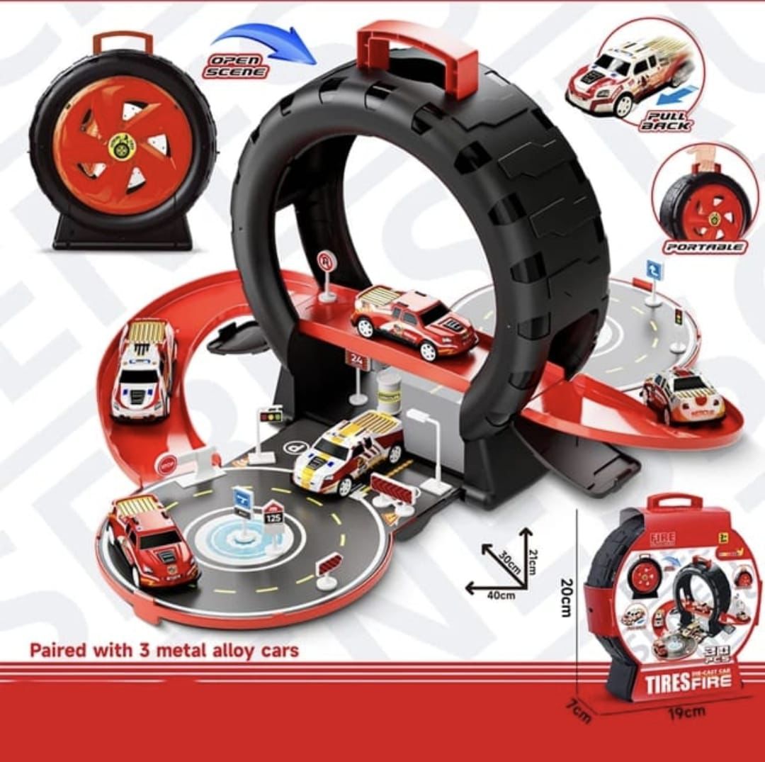 Fire Series Tyre Track Play Set
