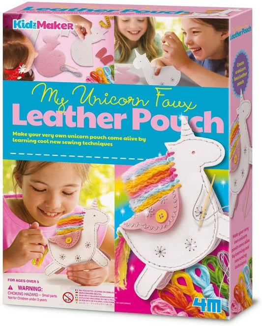 KidzMaker Make Your Own Unicorn Faux Leather Pouch