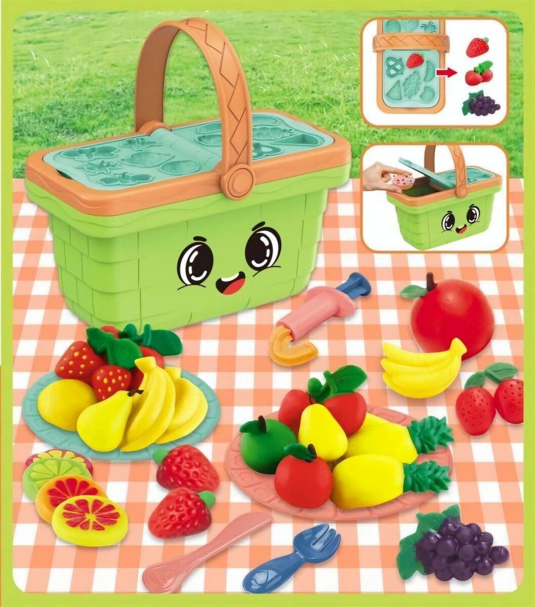 Magic Dough Fruit Basket Play Dough Set