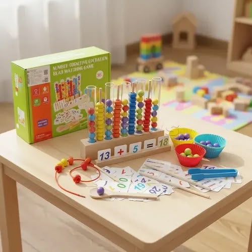 Number Cognitive Operation Bead Matching Game
