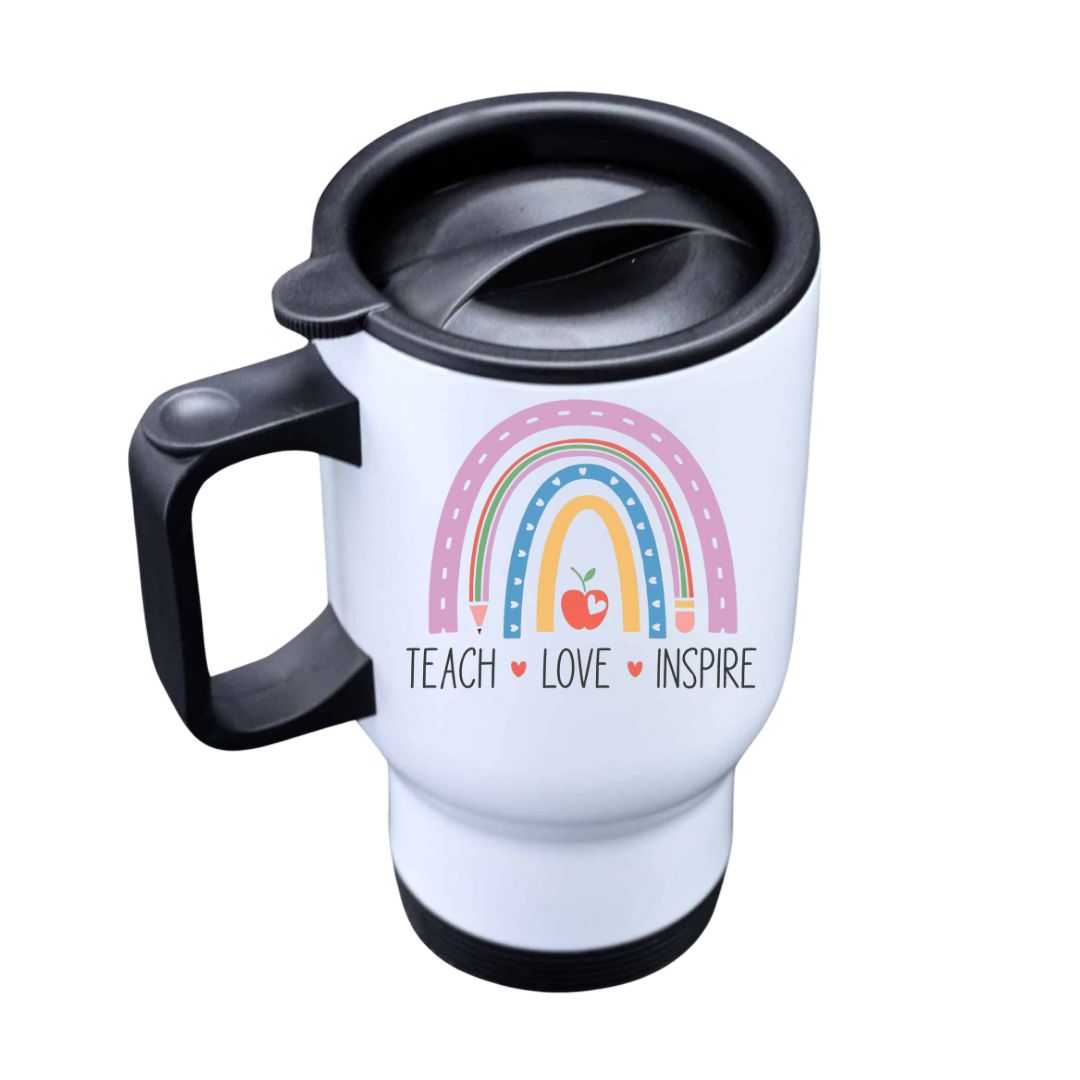 Personalised Teacher-Themed Stainless Steel Travel Mug