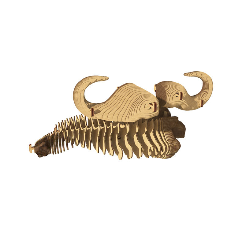 3D Wall Mountable Buffalo Cardboard Structure Puzzle