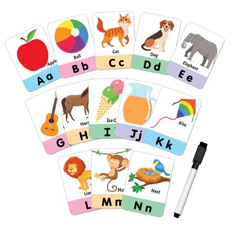 Alphabet Flash Cards Wipe Clean Learning Set