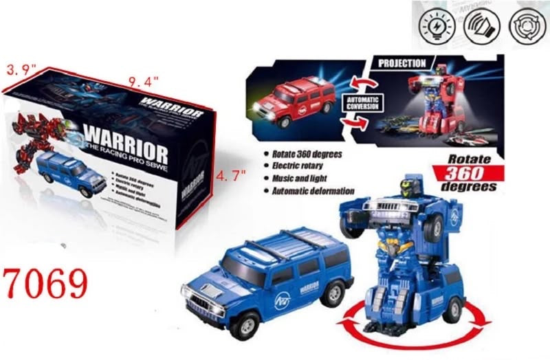 Warrior 2-in-1 Transforming Car Robot