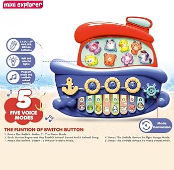 Mini Explorer Pirate Boat Electronic Organ