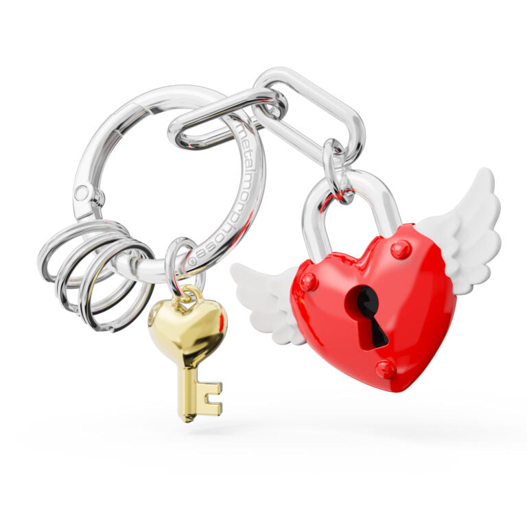 Stainless Steel Keyring - Love Lock