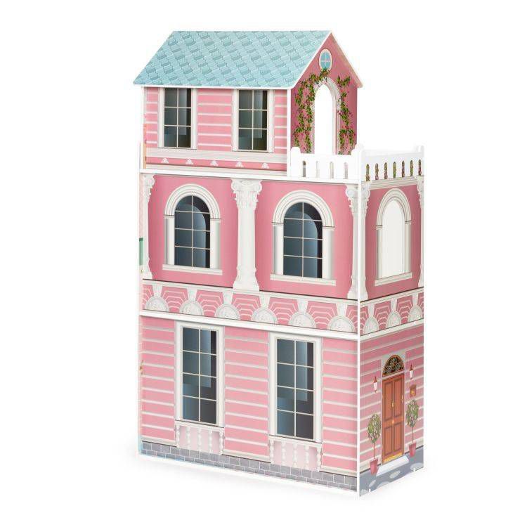 Luxury Wooden Dollhouse - Three Storey Dream Mansion (with Furniture)