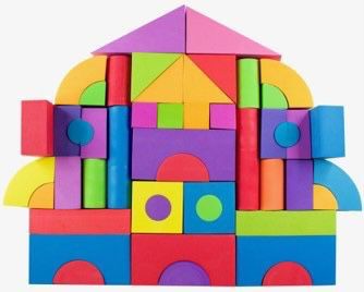 Eva Foam Building Blocks (50 Piece)