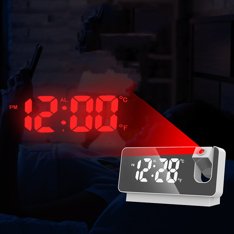 3D Projection LED Alarm Clock