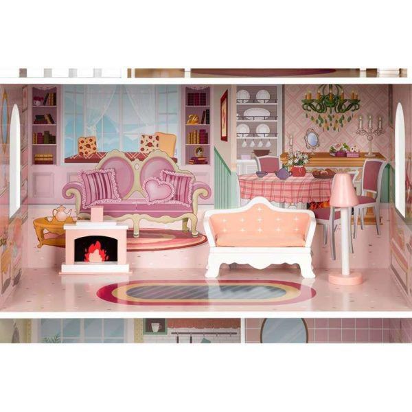 Leia’s Wooden Dollhouse with Furniture