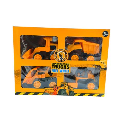 Construction Trucks 4 Piece Set