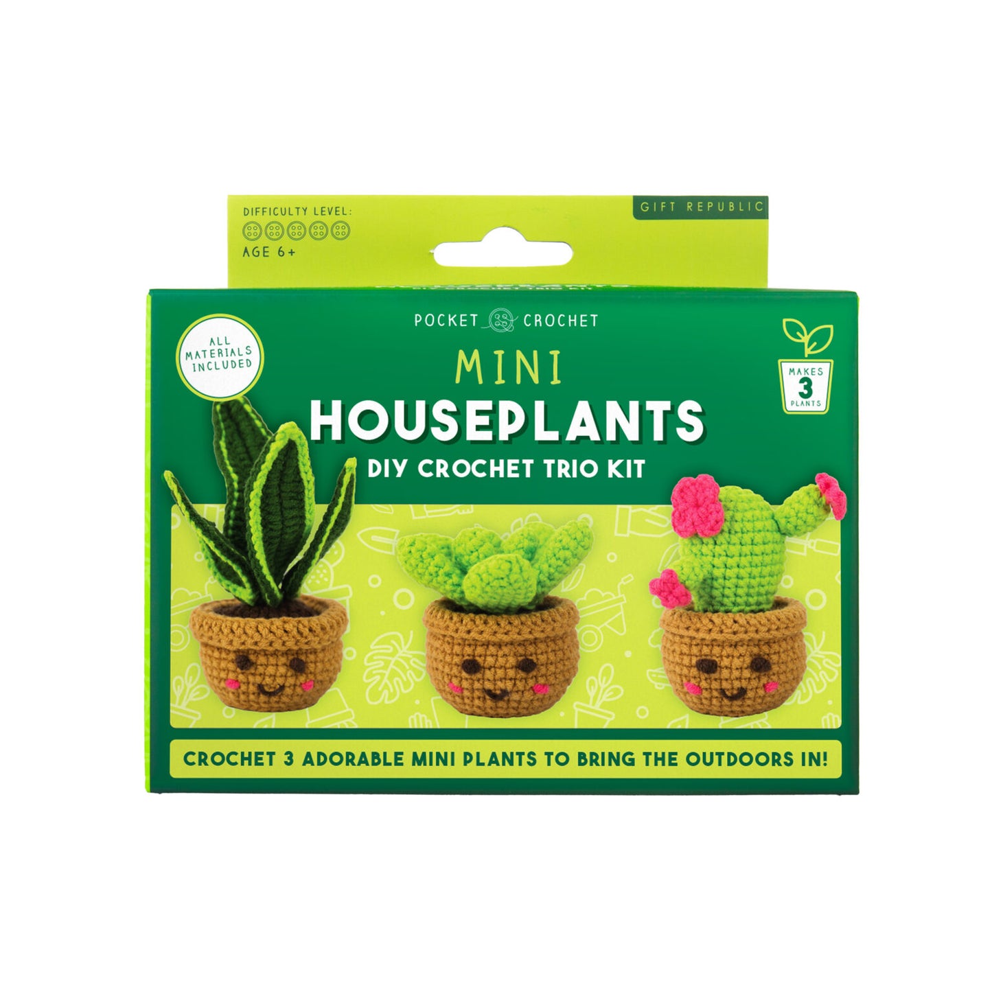 Mini Houseplants Crochet Kit