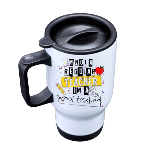 Personalised Teacher-Themed Stainless Steel Travel Mug