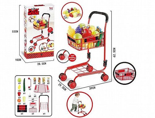 Kids’ Shopping Trolley & Groceries